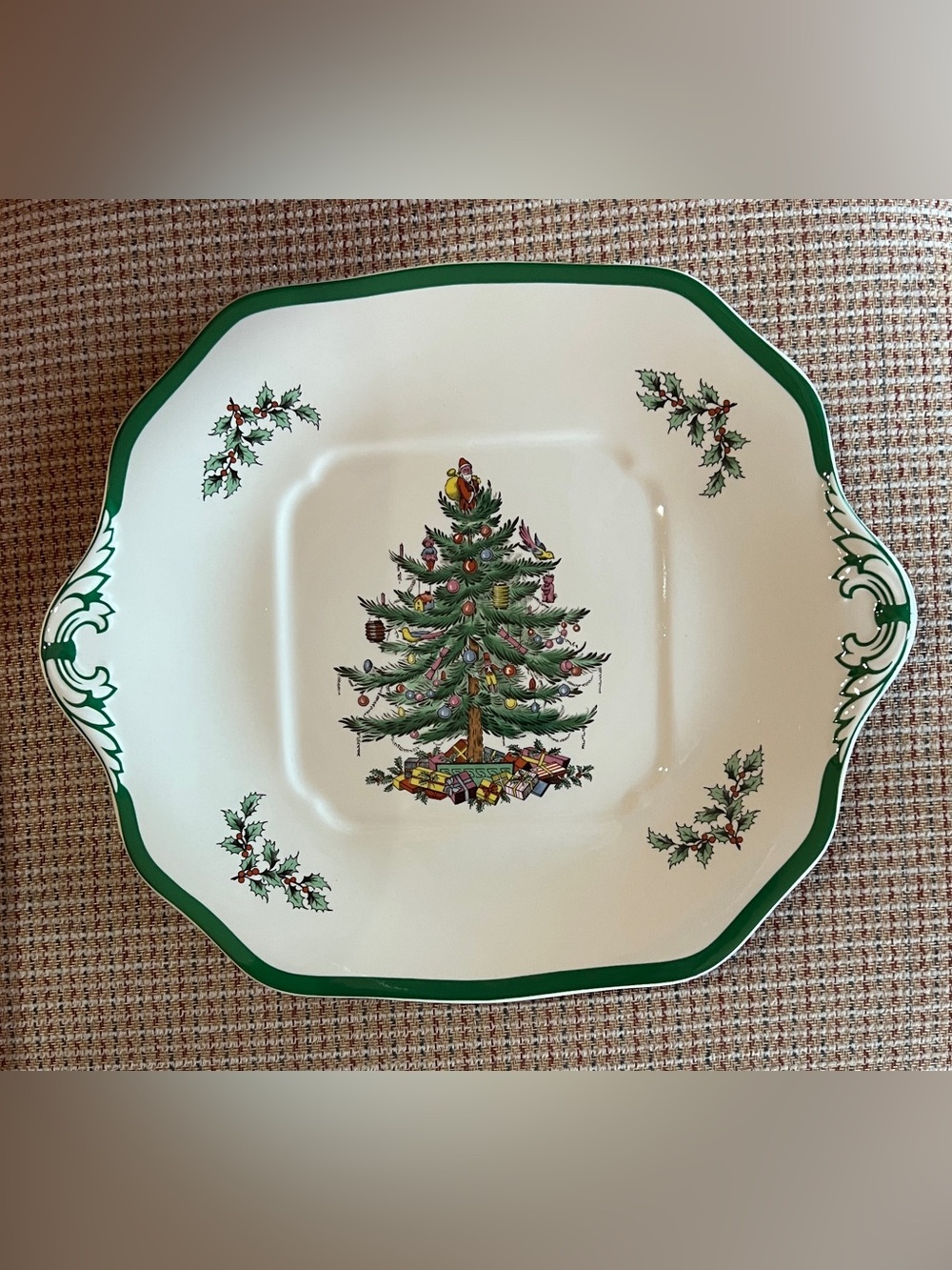 Spode Square Handled Cake Plate 🎄